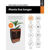 Capi Vas plante elegant Urban Smooth, negru, 26x36 cm, ad&acirc;nc, KBL781