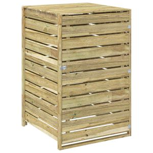vidaXL Spațiu de depozitare pentru pubele cu roți pentru 1 recipient