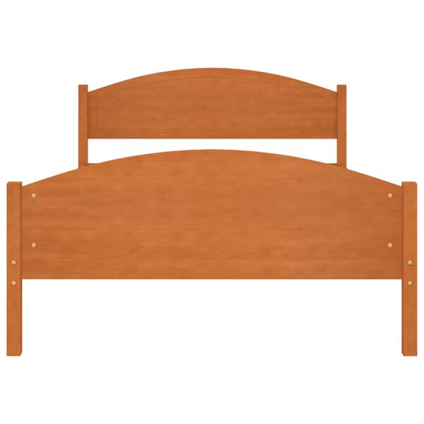 vidaXL Cadru de pat, maro miere, 120x200 cm, lemn masiv de pin