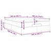 vidaXL Cadru de pat otoman cu saltea crem 140x190cm stofa