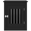 vidaXL Ladă pentru c&acirc;ini, negru, 55x75x65 cm, lemn compozit