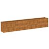 vidaXL Pat de grădină &icirc;nălțat 385x50x69 cm, oțel corten