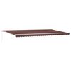 vidaXL Copertină retractabilă manual, maro, 500x300 cm