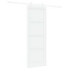 vidaXL Ușă glisantă 73,5 x 198,5 cm Lemn prelucrat Alb