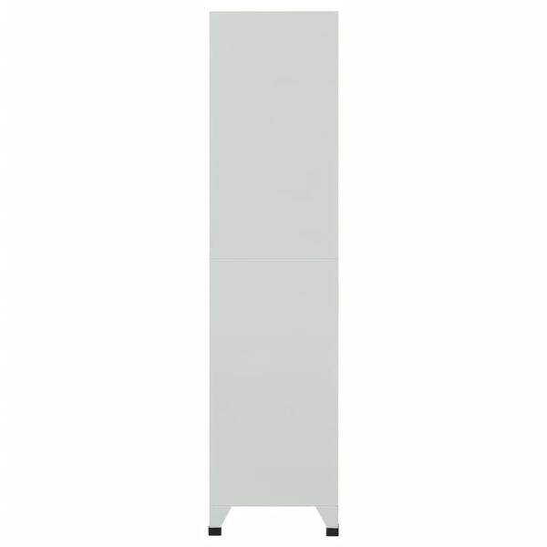 vidaXL Dulap vestiar cu 6 compartimente, oțel, 90 x 45 x 180 cm, gri
