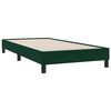 vidaXL Pat box spring cu saltea, verde &icirc;nchis, 90x210 cm, catifea