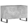 vidaXL Dulap pentru discuri, gri beton, 74,5x38x48 cm, lemn prelucrat