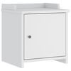 vidaXL Bancă pentru hol &bdquo;SANDNES&rdquo; albă 45x40x50 cm, lemn masiv de pin