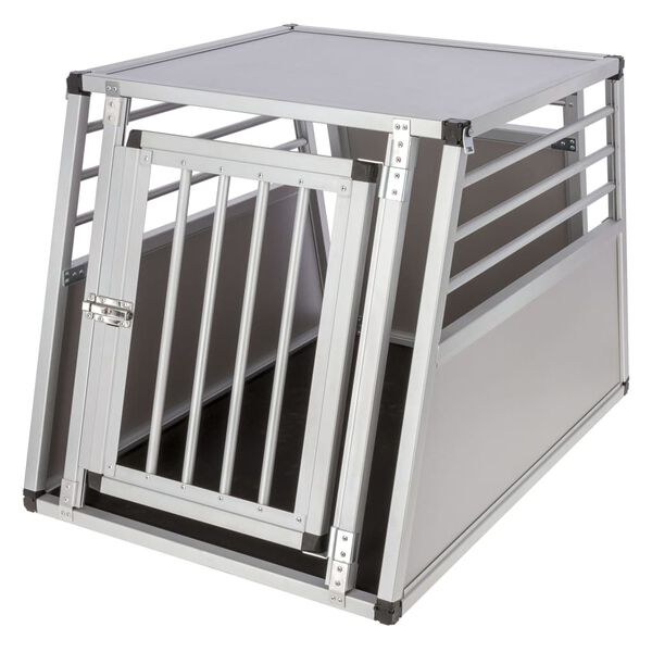 Kerbl Cutie de transport pentru c&acirc;ini Barry 92x65x65,5 cm aluminiu