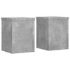 vidaXL Suport de plante, 2 buc., gri beton, 15x15x20 cm lemn prelucrat