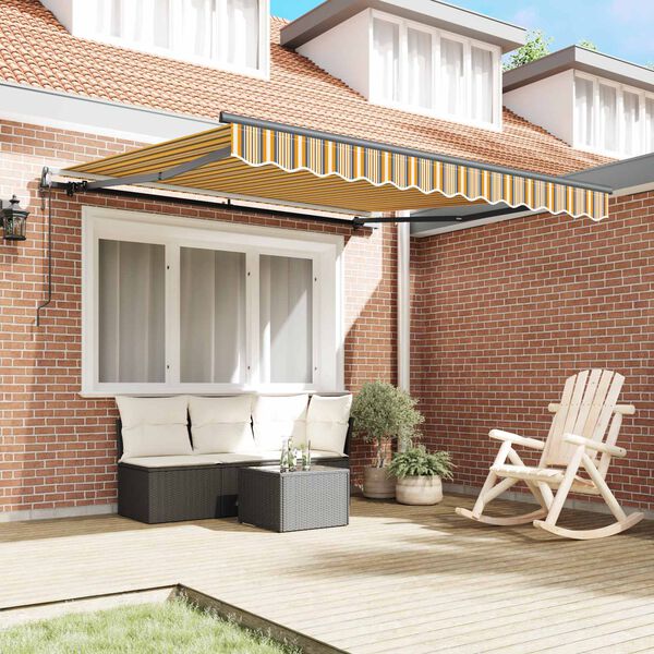 vidaXL Cortina Retractabilă Multicolour 350 x 250 cm