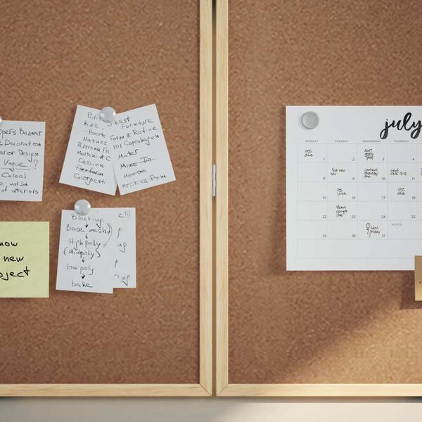 vidaXL Tablă de Anunțuri Maro 80 x 80 x 1.4 cm Lemn masiv de pin