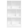 vidaXL Bibliotecă, alb, 57x28,5x107,5 cm, lemn prelucrat