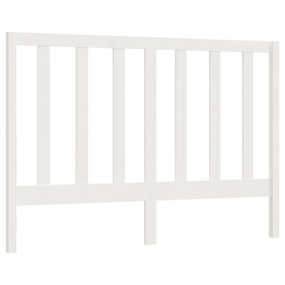 vidaXL Tăblie de pat, alb, 126x4x100 cm, lemn masiv de pin