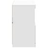vidaXL Servantă cu lumini LED, alb, 81x37x67 cm