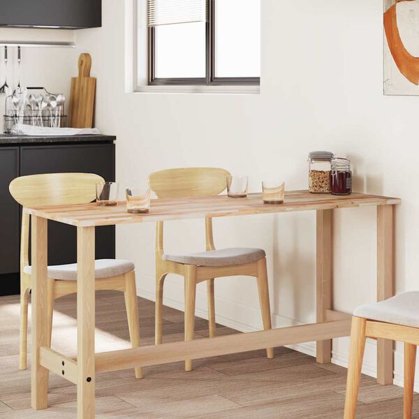 vidaXL Blat de masă, 140x50x2 cm, dreptunghiular, lemn masiv de acacia