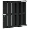 vidaXL Poartă de grădină 100 x 100 cm WPC și Aluminiu Negru