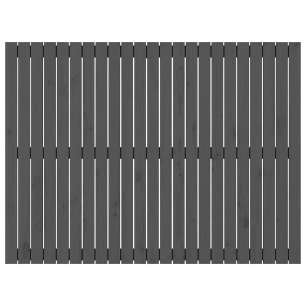 vidaXL Tăblie de pat pentru perete, gri, 146,5x3x110 cm lemn masiv pin