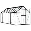 vidaXL Seră cu cadru de bază, antracit, 8,17 m&sup2;, aluminiu