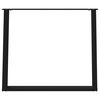 vidaXL Picioare de masă în formă de U, 2 buc., negru, 100x(72-73) cm, oțel