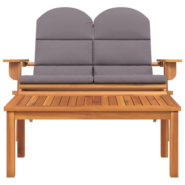 vidaXL Set mobilier de grădină Adirondack, 2 piese, lemn masiv acacia