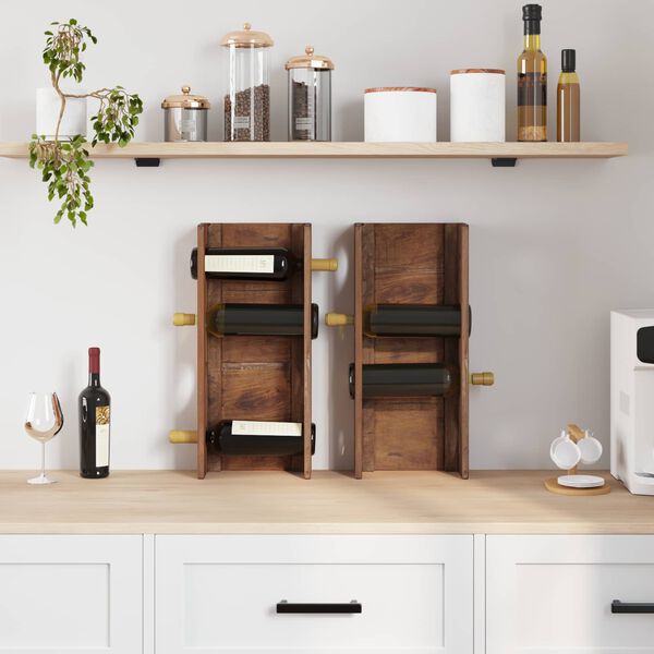 vidaXL Rastel Maro 24 x 13 x 54 cm Lemn masiv de mahon