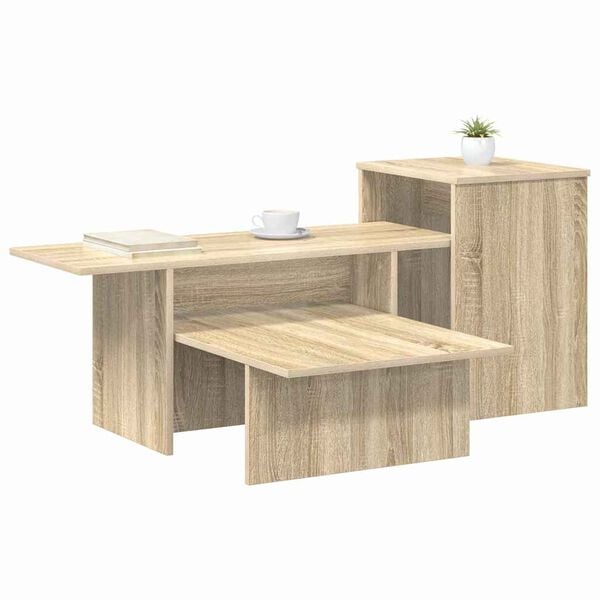 vidaXL Masă de consolă Stejar Sonoma 91,5 x 35 x 38,5 cm Lemn compozit