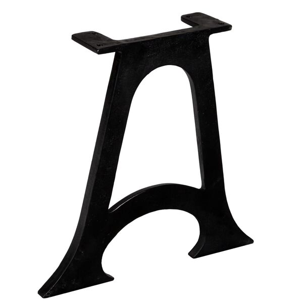 vidaXL Picioare masă de cafea 2 buc, bază arcuită în formă de A, fontă