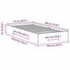 vidaXL Cadru de pat de podea Maro 75 x 190 cm Lemn masiv de pin