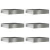 vidaXL Margine pentru gazon 6 buc. 60 x 60 x 13 cm Oțel Galvanizat