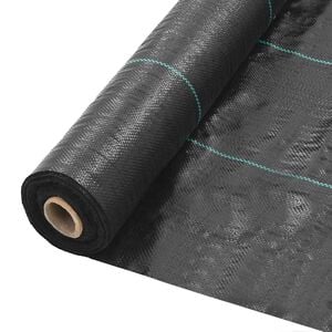 vidaXL Membrană antiburuieni & antirădăcini, negru, 1x50 m, PP
