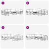 vidaXL Set de canapele de exterior cu pernă 11 pcs Natural și Crem