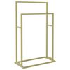 vidaXL Suport de prosoape autonom, auriu, 48x24x78,5 cm, fier