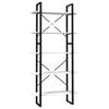 vidaXL Bibliotecă cu 5 rafturi, alb, 80x30x175 cm, lemn masiv de pin