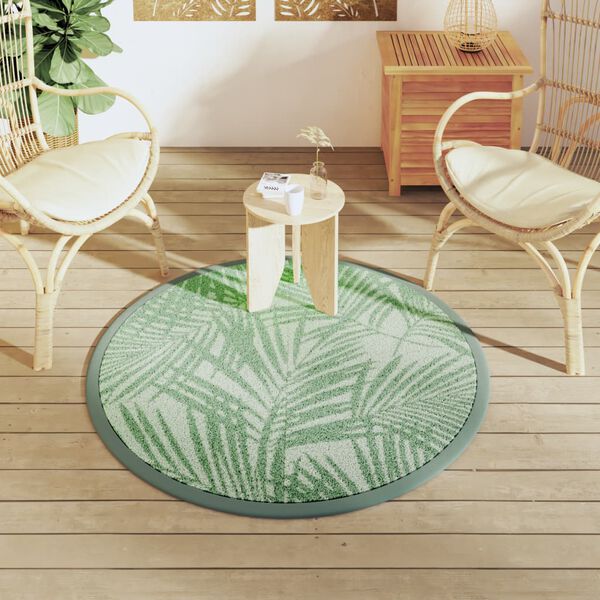 vidaXL Covor de exterior, ARAKIL verde, &Oslash;120 cm, PP