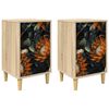 vidaXL Dulap de noapte LOCHEM 2 buc. Stejar Sonoma 36 x 33 x 60 cm