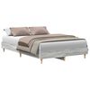 vidaXL Cadru de pat Gri Sonoma 193 x 123 x 25 cm Lemn compozit