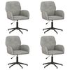 vidaXL Scaune birou cu rotire 4 buc. 54 x 55 x 90 cm Gri deschis
