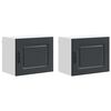 vidaXL Panou mașină de spălat vase Kalmar 2 pcs Negru Lemn prelucrat