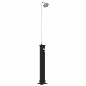 vidaXL Duș solar cu cap de duș 20 l PVC, ABS, Aliaj de zinc Negru