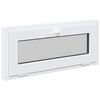 vidaXL Fereastră pentru subsol RISOR 90 x 40 cm PVC și Sticlă