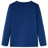 Tricou pentru copii cu m&acirc;neci lungi,, albastru jeans, 116