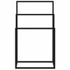 vidaXL Suport de prosoape autonom, negru, 48x24x79 cm, fier