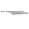 vidaXL Cort electric retractabil Antracit și Alb 3,5 x 2,5 m