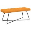 vidaXL Bancă cu butoane capitonate Galben &Icirc;ntunecat 110 x 40 x 46 cm