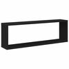 vidaXL Rafturi de perete cub 4 buc. negru 80x15x26,5 cm lemn prelucrat