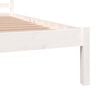 vidaXL Cadru de pat King Size, alb, 150x200 cm, lemn masiv de pin