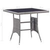 vidaXL Set mobilier de exterior cu perne, 5 piese, gri, poliratan