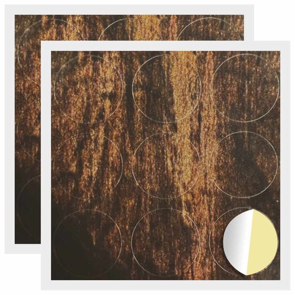 vidaXL Copertă autocolantă pentru șuruburi 2 pcs Lemn vechi