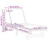 vidaXL Șezlong 2-persoană 2 pcs Maro Lemn Solid de Acacia